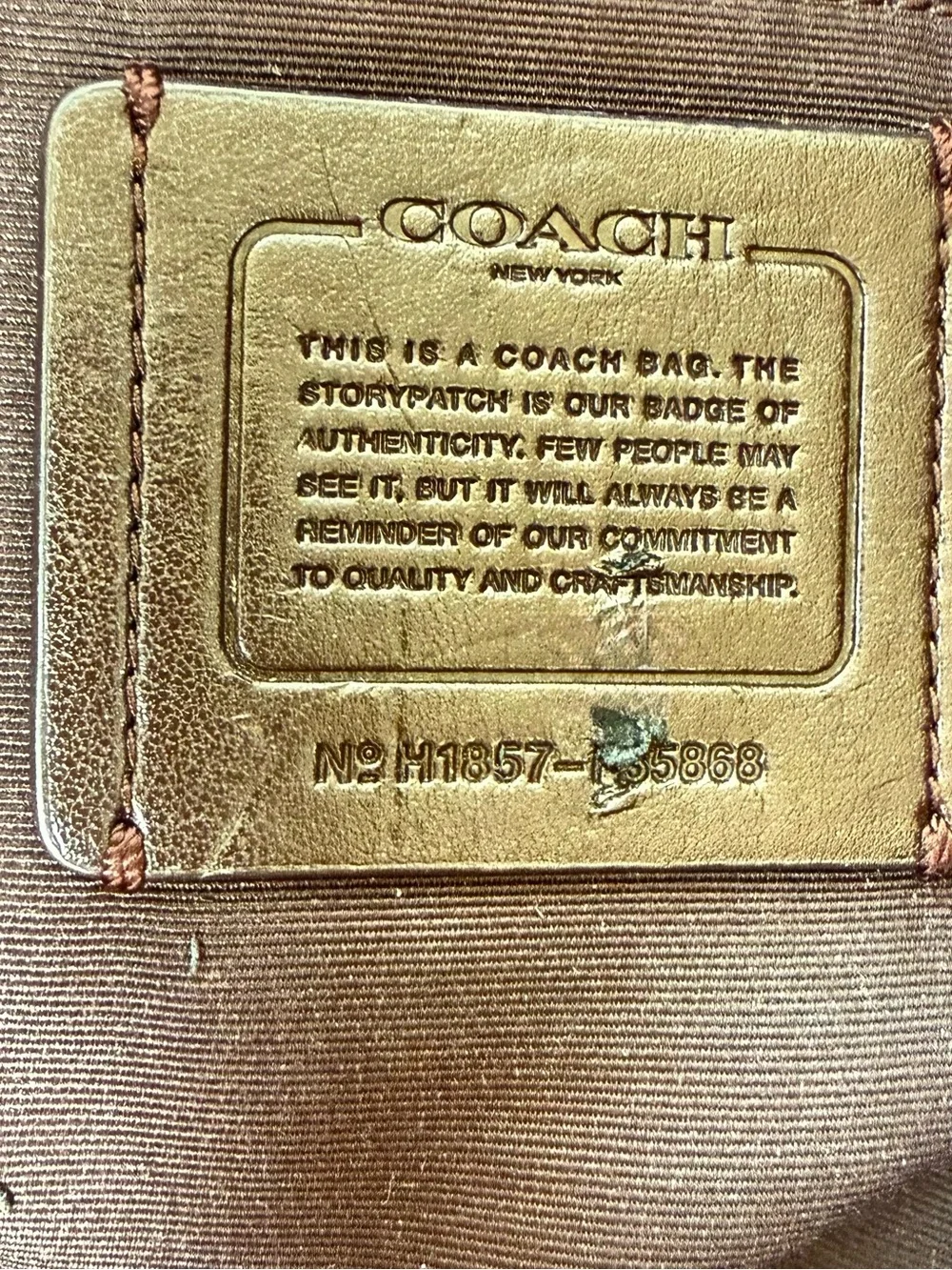 Coach Pebbled Leather Shoulder Tote in iridescent Taupe